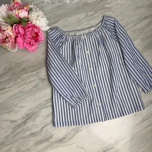 NWOT - Gap girls striped peasant top